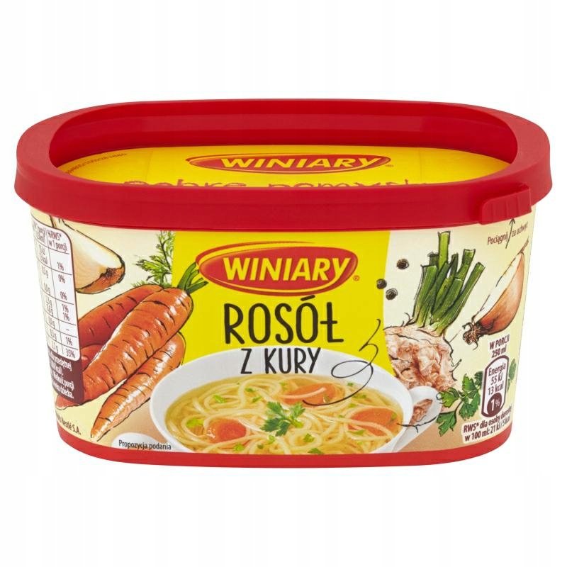 10 Sztuk Winiary Kontenerek Rosół Z Kury Instant 170G