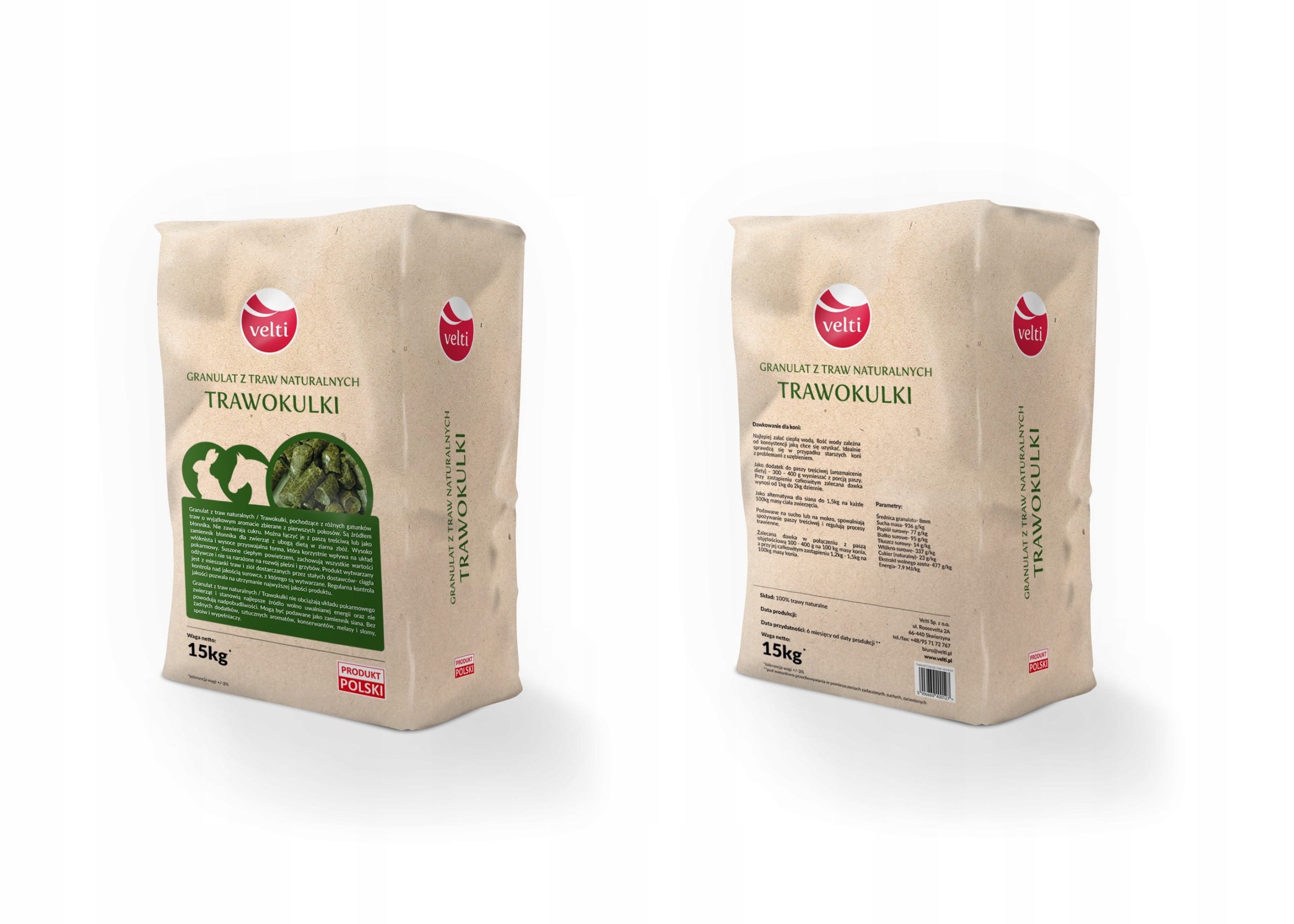 

Trawokulki Velti 30 kg z traw naturalnych dla koni