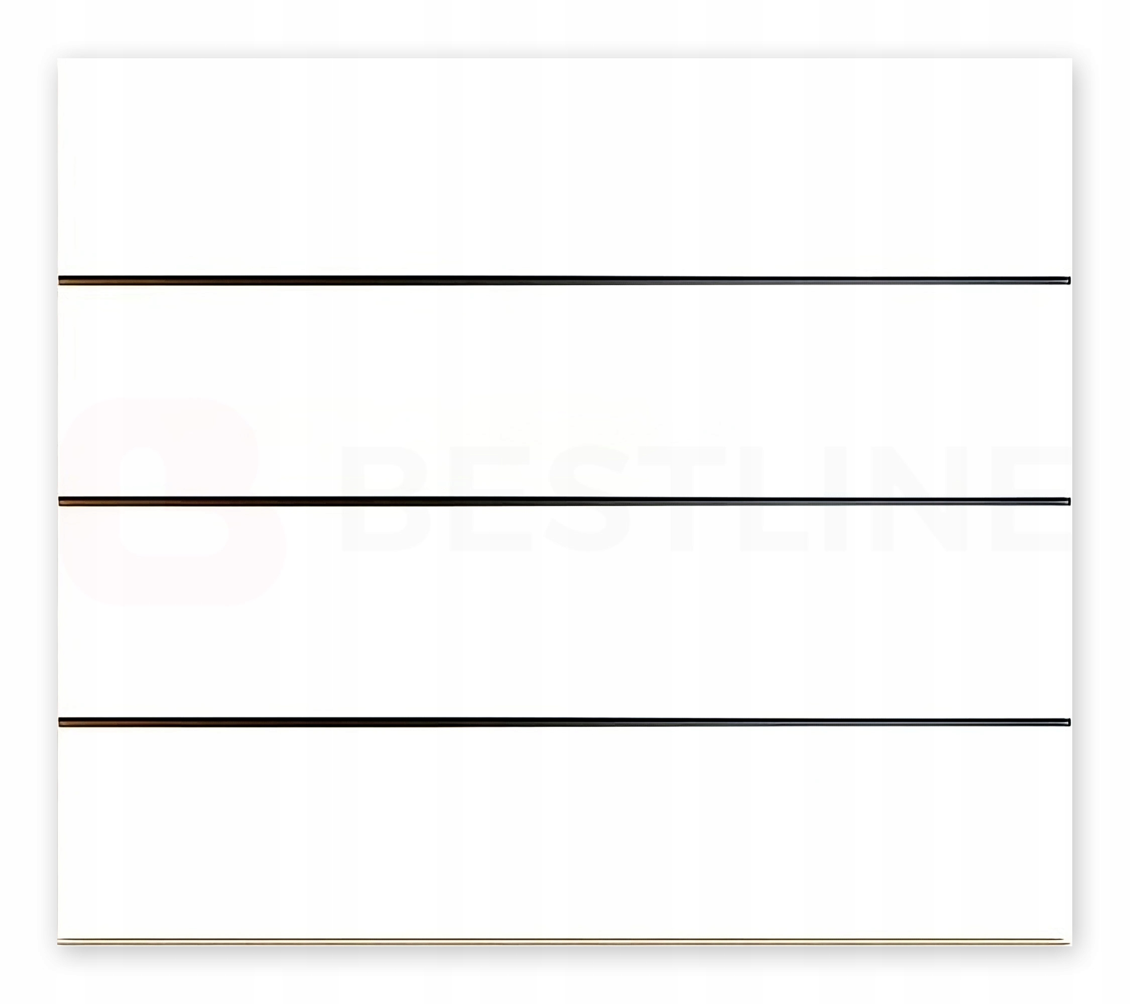 PANEL Slatwall Spacewall Best-Line 50x80cm 3 FREZY BIAŁY Kod producenta SLW-P