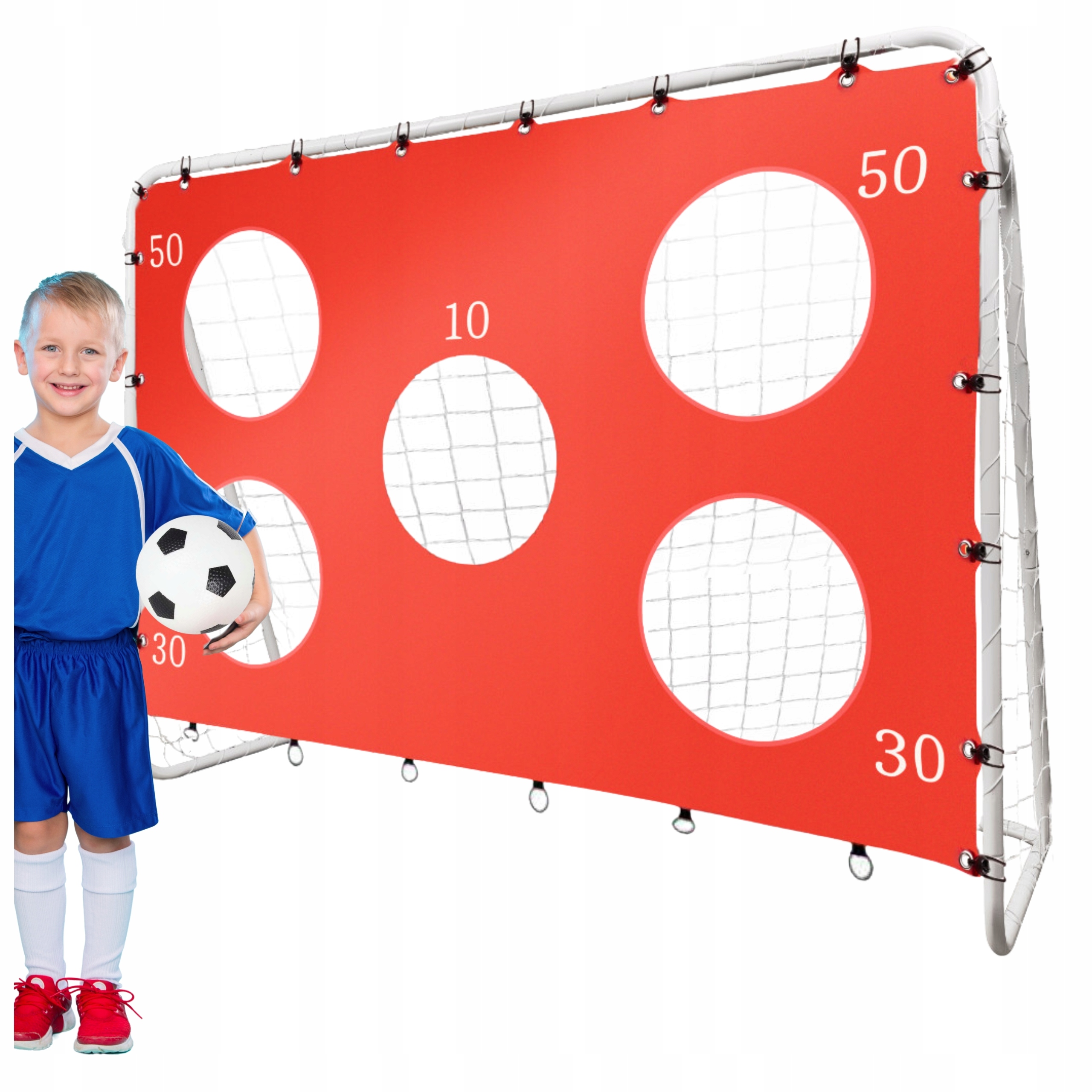 Bramka Piłkarska Dla Dzieci Z Matą Treningową Do Piłki Nożnej 213X152 CM