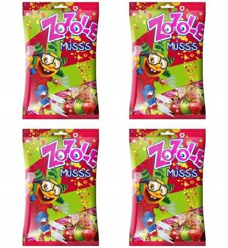 Levně 4 x 1 kg Zozole Bonbóny Jablko, Jahoda, Višeň, Půlka Kartonu