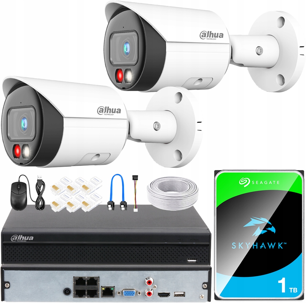 Sada pro monitorování Dahua KIT-IPC-HFW2849S-S-IL-0280B