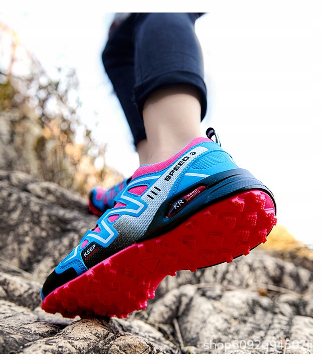 MODA DAMSKIE BUTY TREKKINGOWE TURYSTYCZNE Marka inna