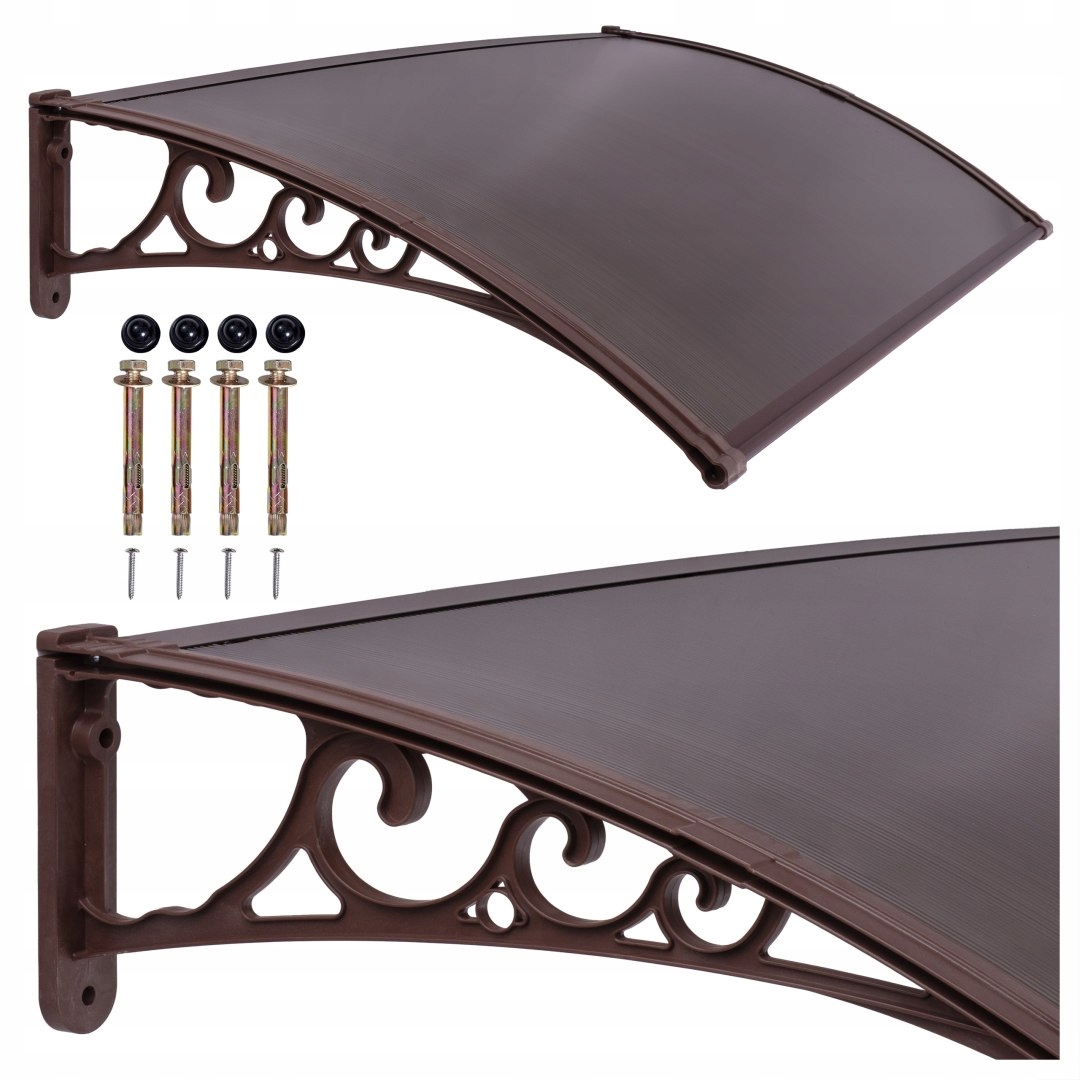 Plastová stříška Beno 80x150 cm hnědá