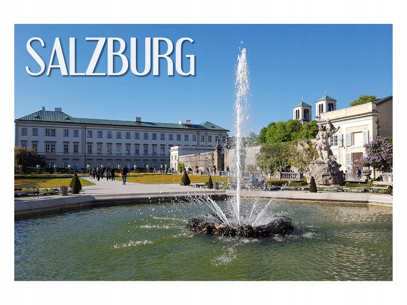 

Salzburg Mirabell Fontanna Magnes na lodówkę