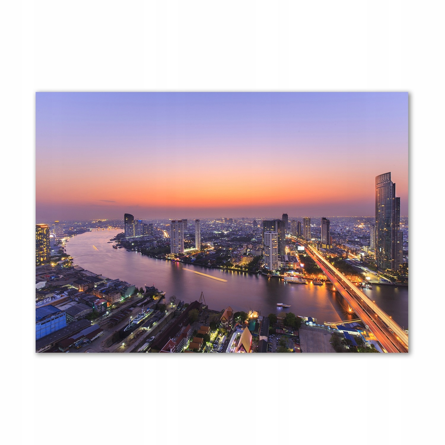 

Foto obraz szkło hartowane Bangkok zachód 100x70