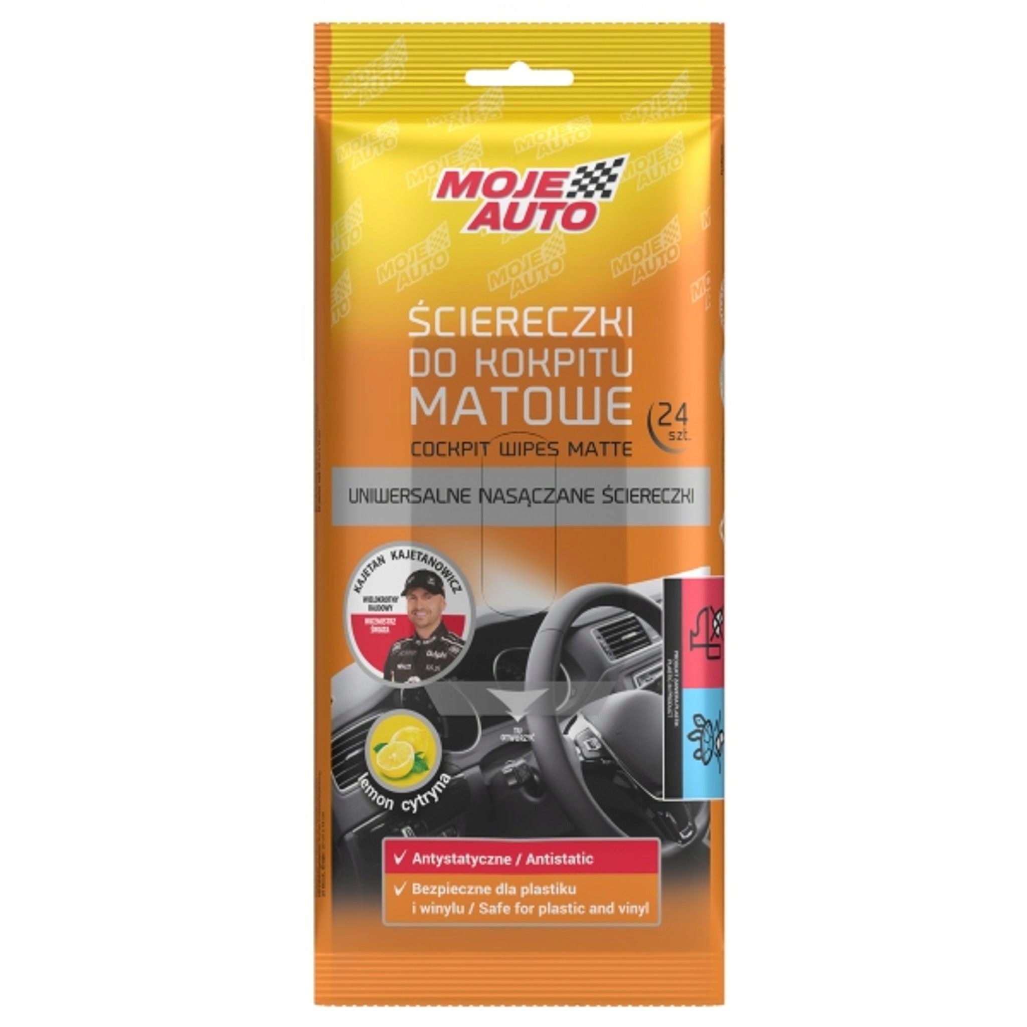 Ściereczki Do Kokpitu Matowe 24SZT. Mo AMT19-068 Moje Auto