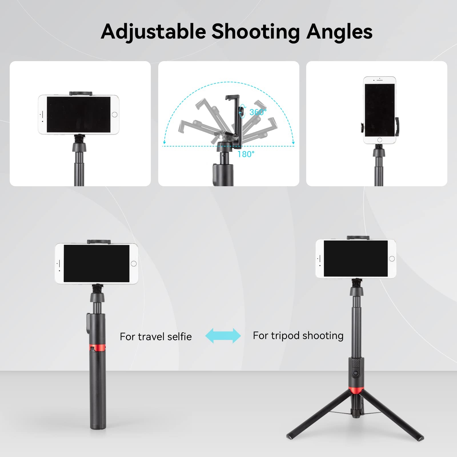 SMALLRIG Statyw Selfie Stick Bluetooth Do Smartfonów Regulowany 3375B — miniatura 5
