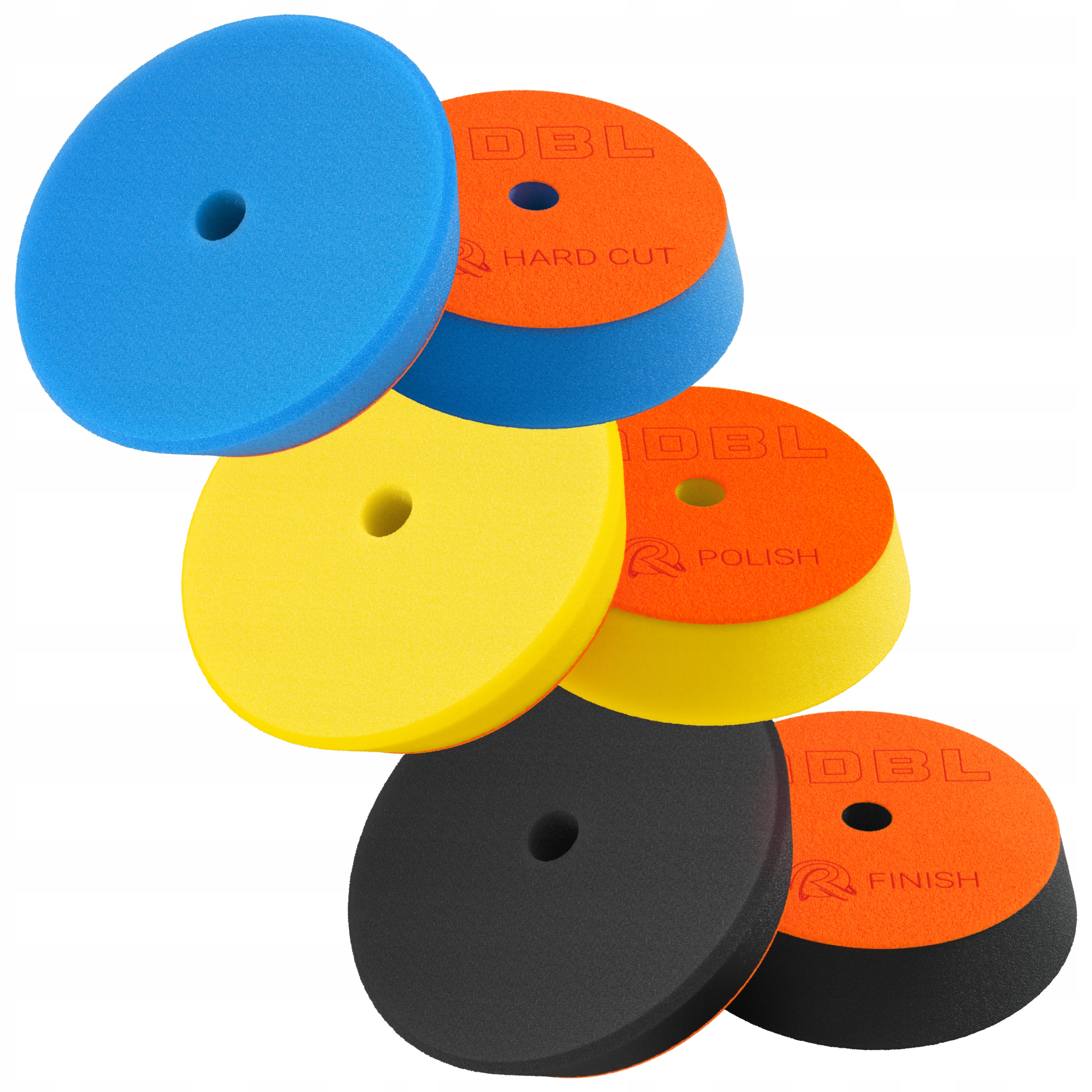 Adbl Roller Zestaw 3 Padów Polerskich Hard Cut Polish Finish Da 75mm