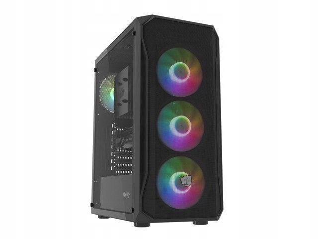 Fury Obudowa Komputerowa Fury Shobo SH4F Rgb MIDI Z Oknem Czarna