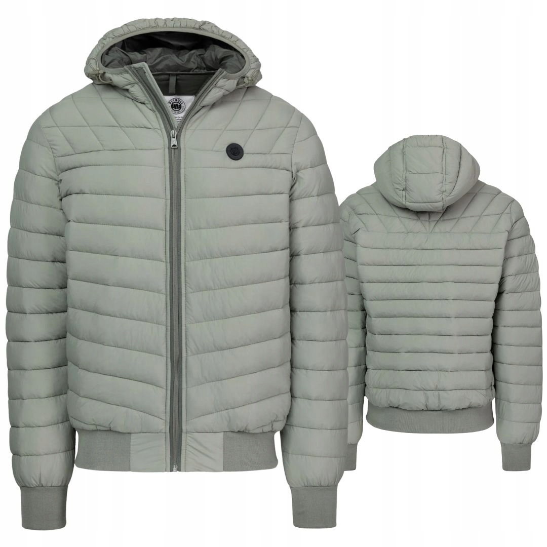 Zimní Bunda Prošívaná Bunda Pitbull West Coast S Kapucí Naylor Green M