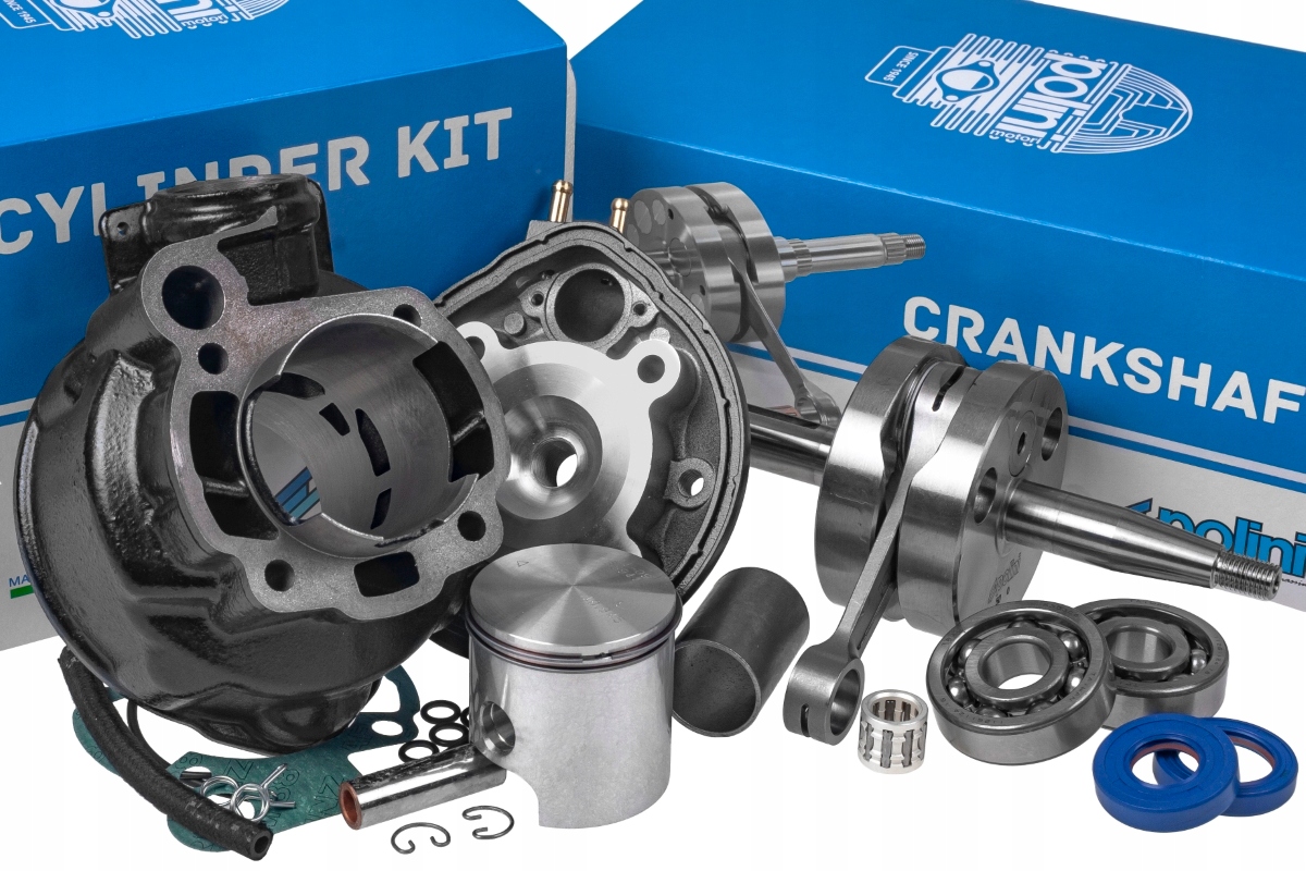 Cylinder Kit Polini Race 80cc, hriadeľ, ložiská, Minarelli Am, Yamaha Dt Tzr