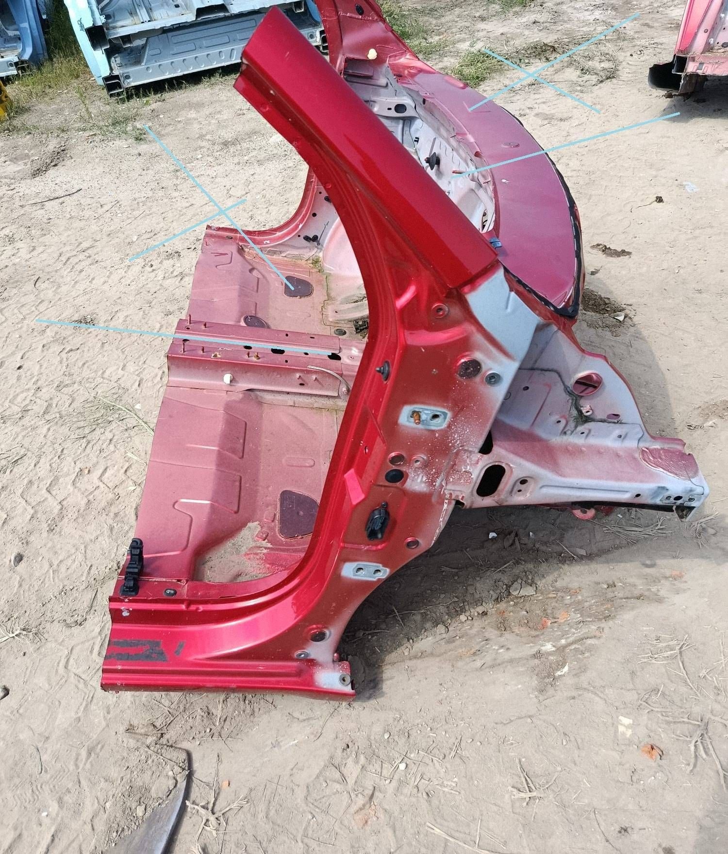 quarter front quarter bodywork side right Renault Twingo III TENNP