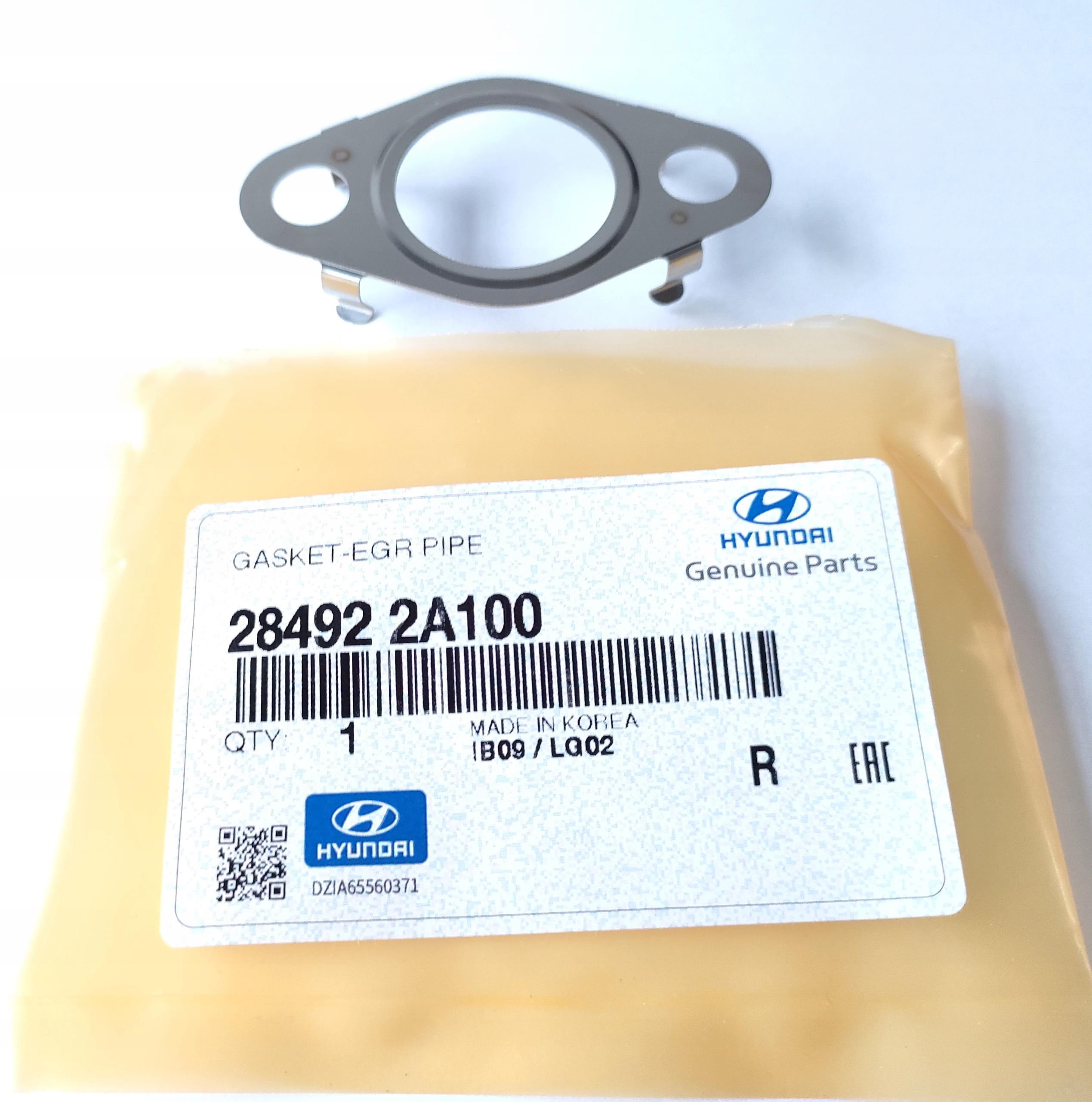 USZCZELKA RURY RECYRKULACJI SPALIN EGR HYUNDAI I10 I20 I30 I40 IX35