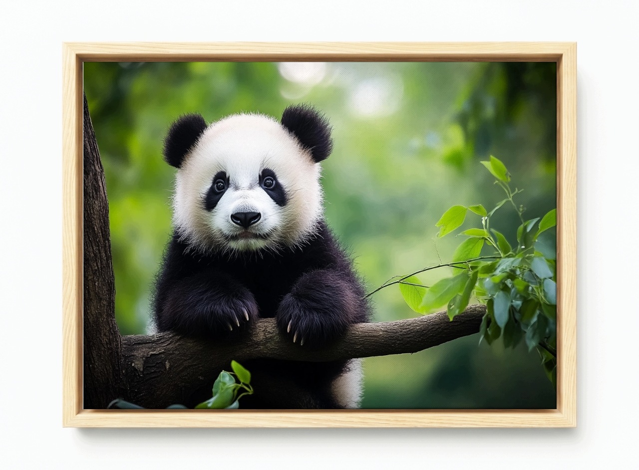 Obraz Rám Americký Box Příroda Zvířata Medvídek Panda Medvídek 60x40