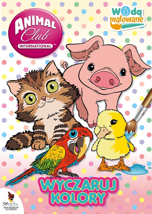 

Wodą malowane Zwierzątka Animal Club Maluj Wodą