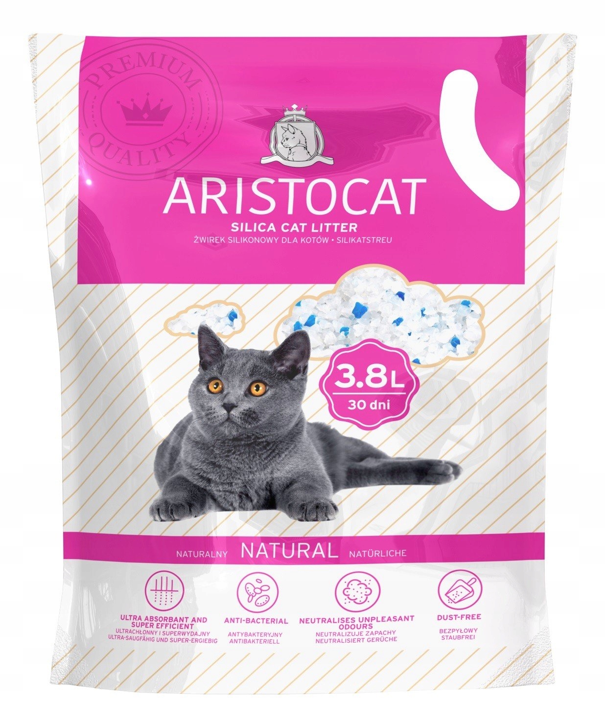 

Żwirek silikonowy dla kota Aristocat 3,8l