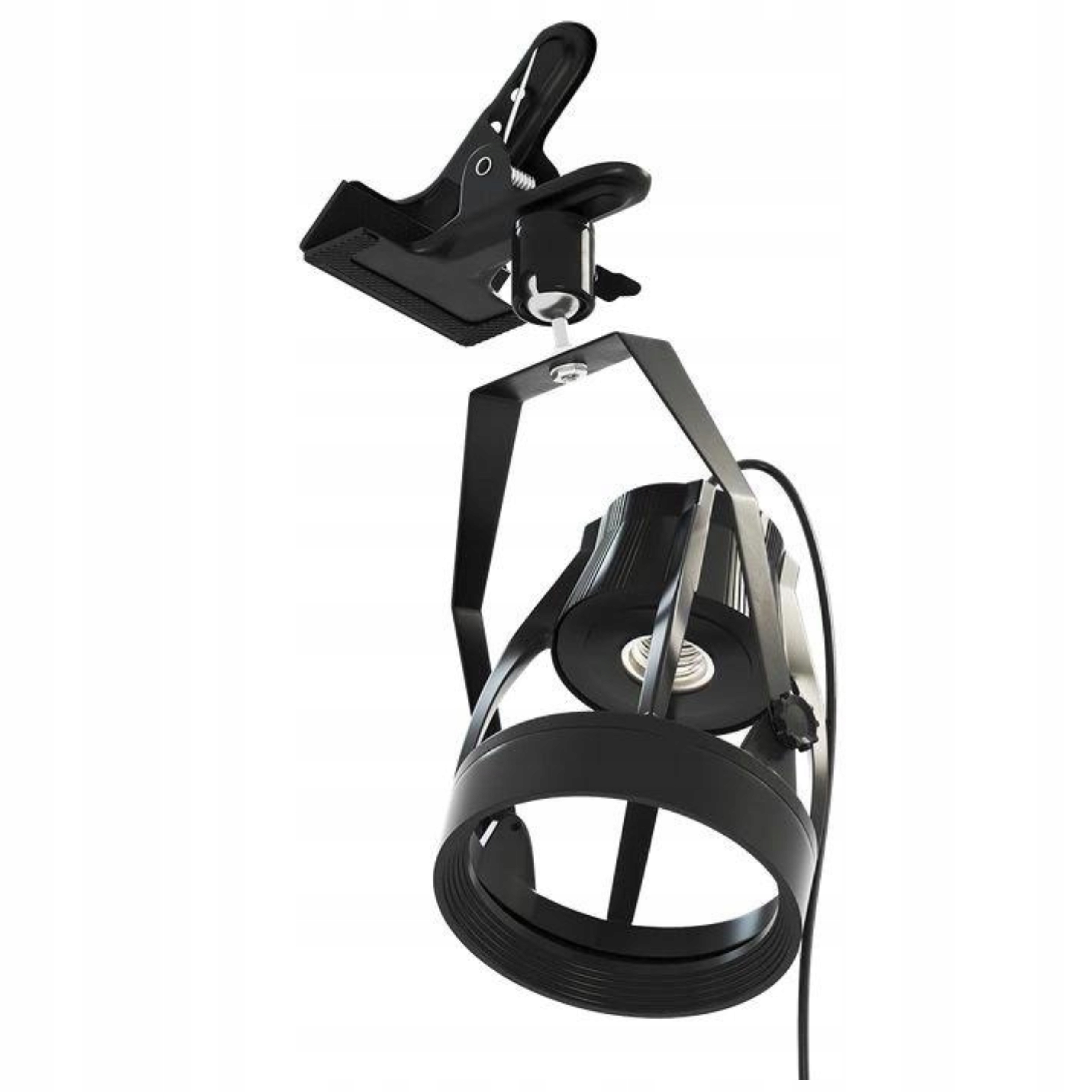 Lampa E27 Grow pro rostliny Verticana Clip Holder Černá s kabelem 2 m