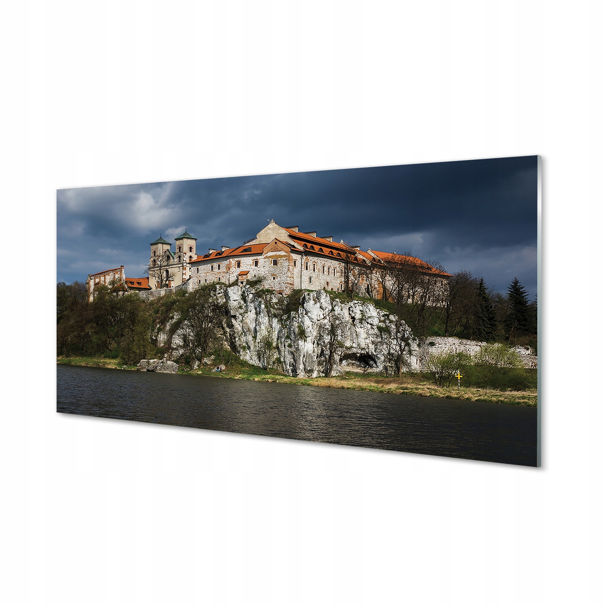 Akrylový obraz Krakov Řeka hrad 120x60 cm