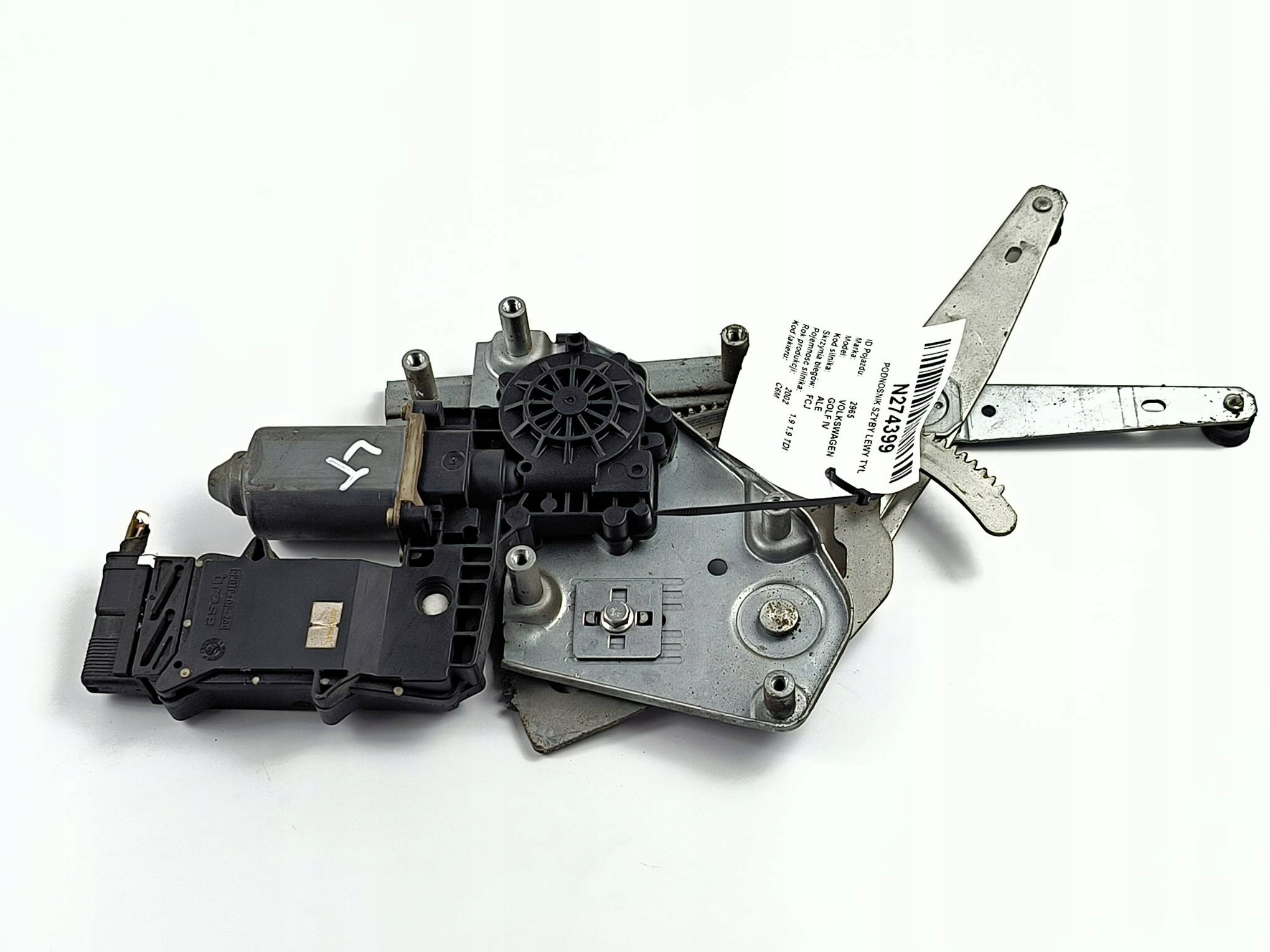 window regulator left rear part 1E0959811B VOLKSWAGEN GOLF IV