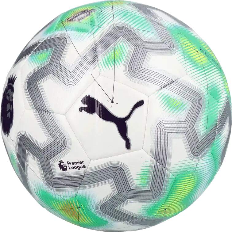 Fotbalový míč Puma Orbita Cup Premier League Thrill 25/26 velikost 4 šedý