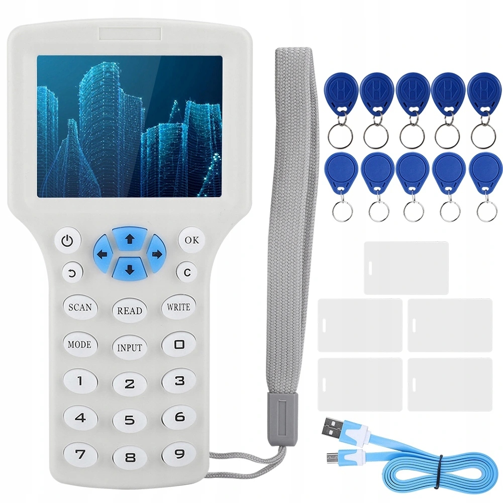 Programator Duplikator Czytnik Kopiarka Rfid Z 5 Karta 5 Brelok 5 Klucz Uid