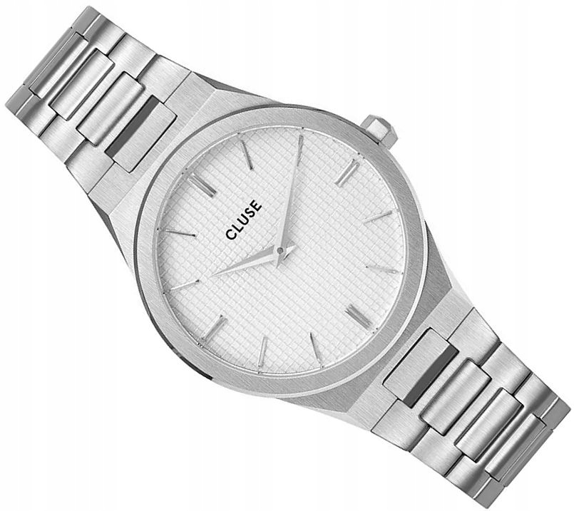 Elegantní Dámské Hodinky Cluse CW0101210003 Vigoureux Stříbrno-bílé 33 mm