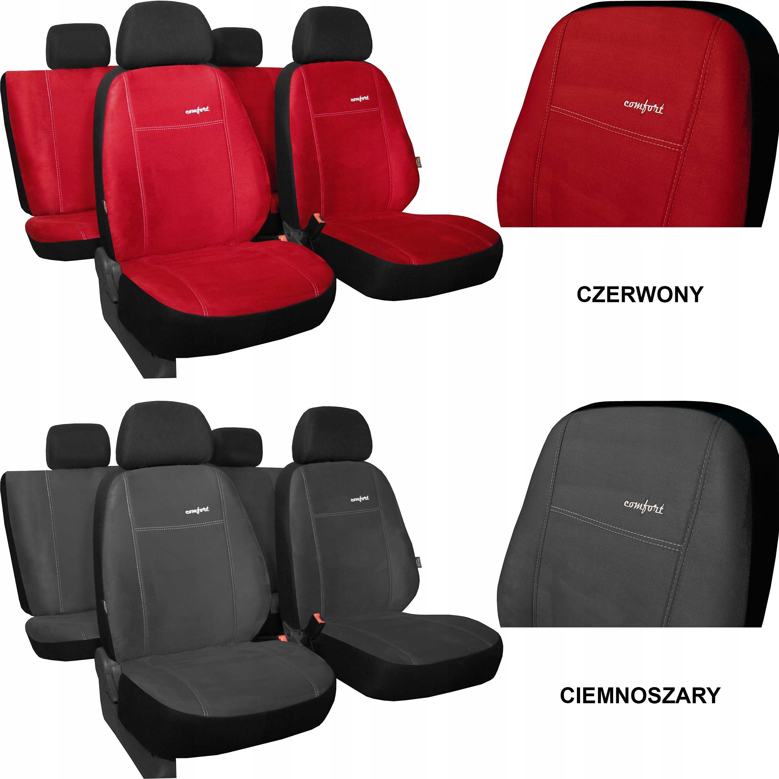 POKROWCE MIAROWE ALICANTE do SUBARU FORESTER 2 Model Comfort