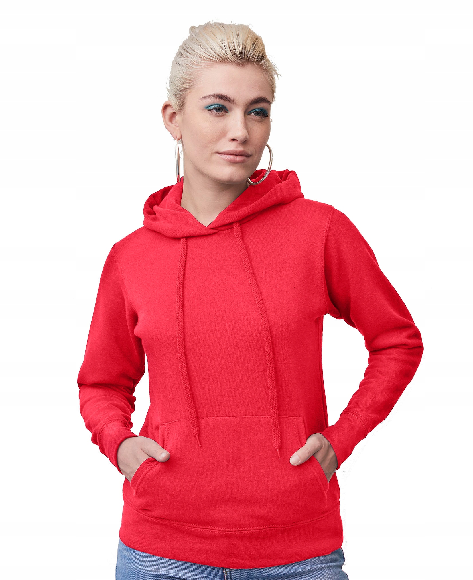 

Bluza z kapturem damska Fruit Clasic, czerwony XXL