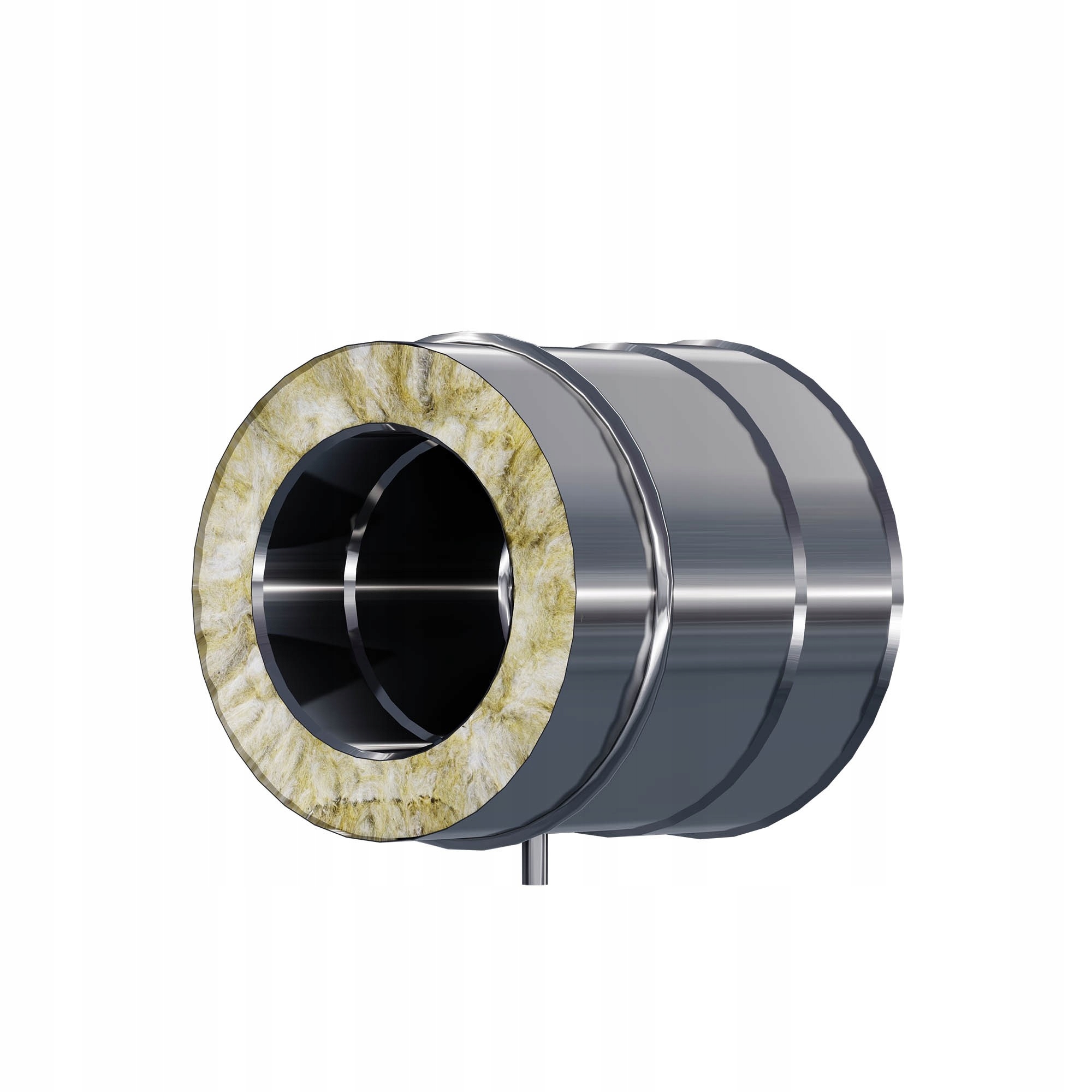Kzd Trubka s měřícím hrdlem 1/2" fi 140 0,25 m 1,0 mm komínová vložka