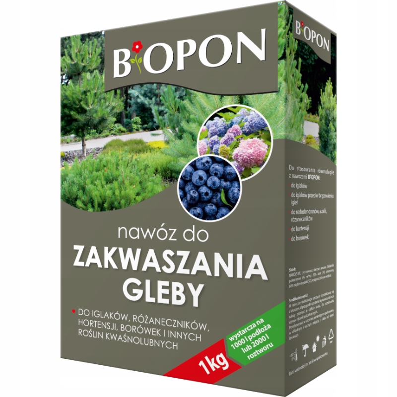 

Biopon do zakwaszenia gleby 1kg