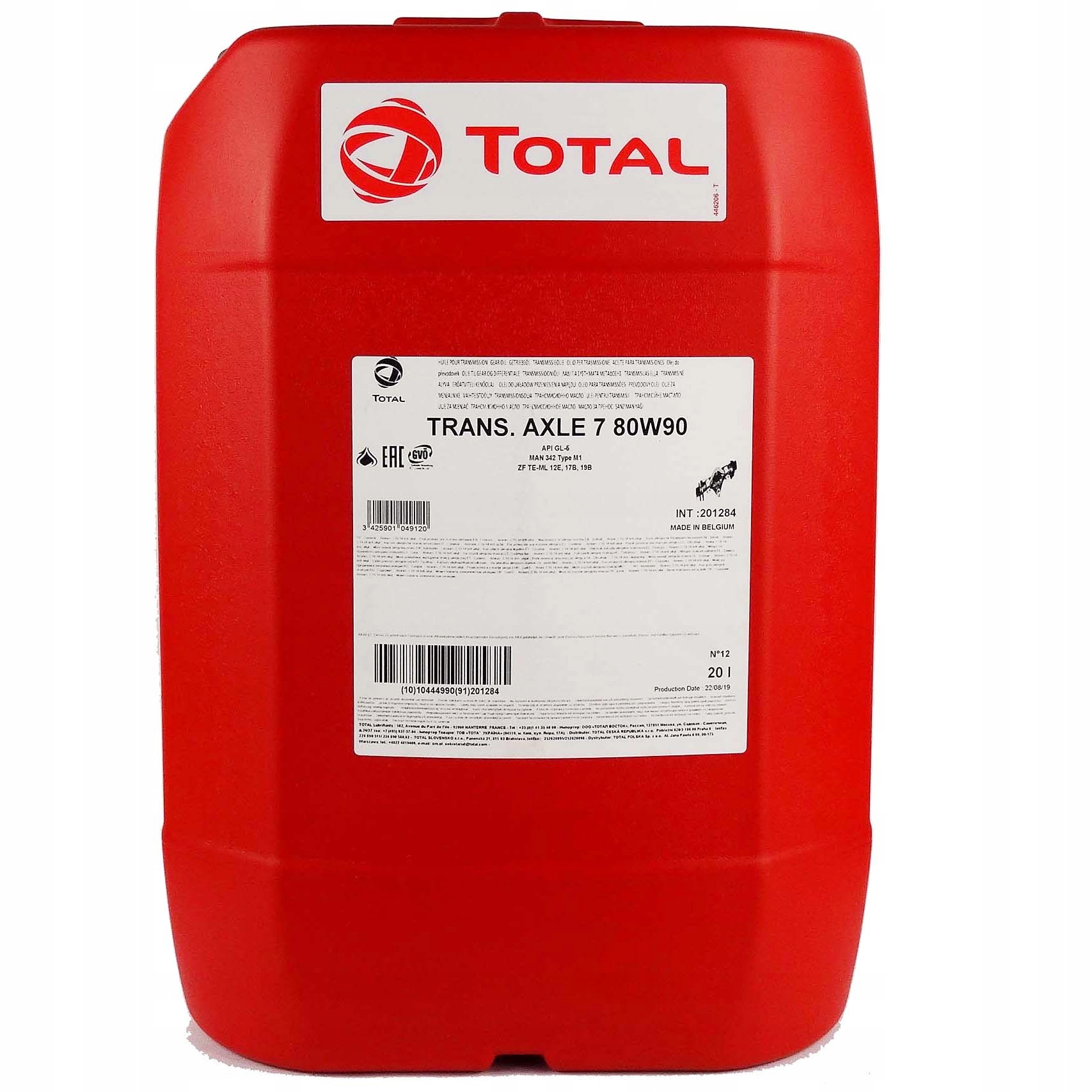 Olej przekładniowy Trans.Axle 7 Total 20 litrów