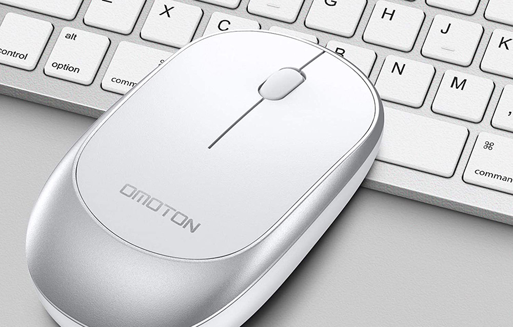 Sada klávesnice Myš Omoton KB066 Silver Bluetooth Design Apple De Qwertz