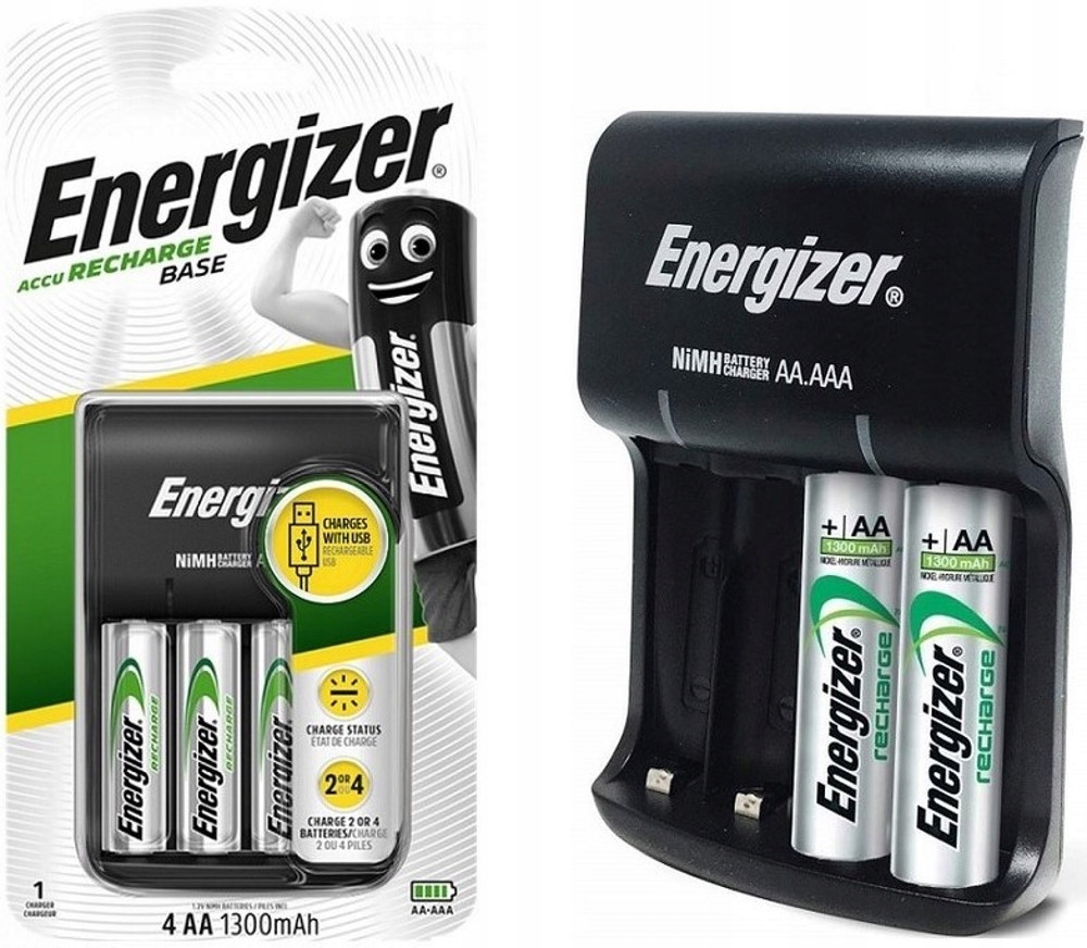 

Ładowarka Energizer Base 4*Akumulatorki Aa 1300