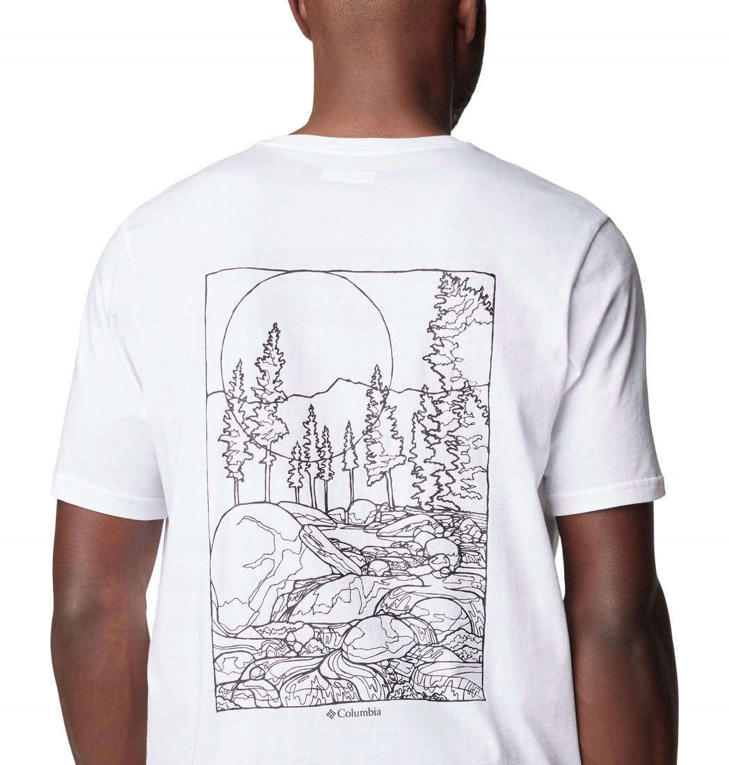 Bavlněné tričko Columbia Rockaway River Back Graphic Ss Tee- L