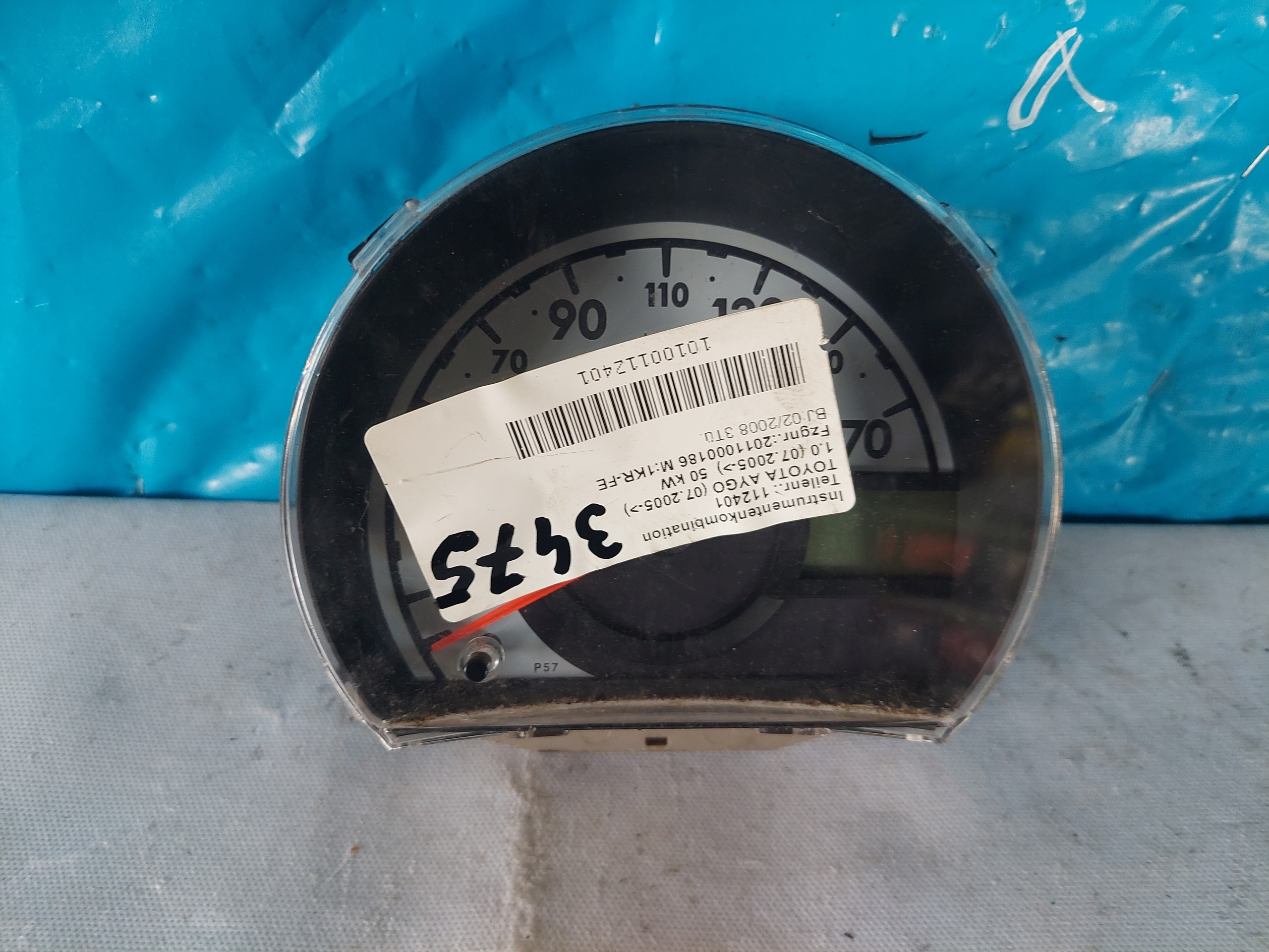 dials clock TOYOTA AYGO and 1.0 B 8300-0H011-A