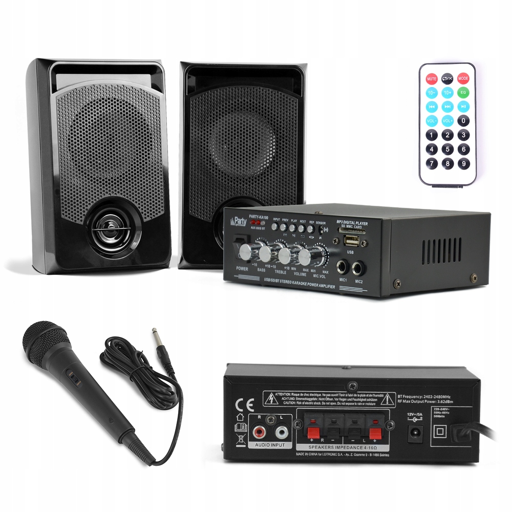 

Karaoke Zestaw Usb Bt mikrofon wzmacniacz głośniki
