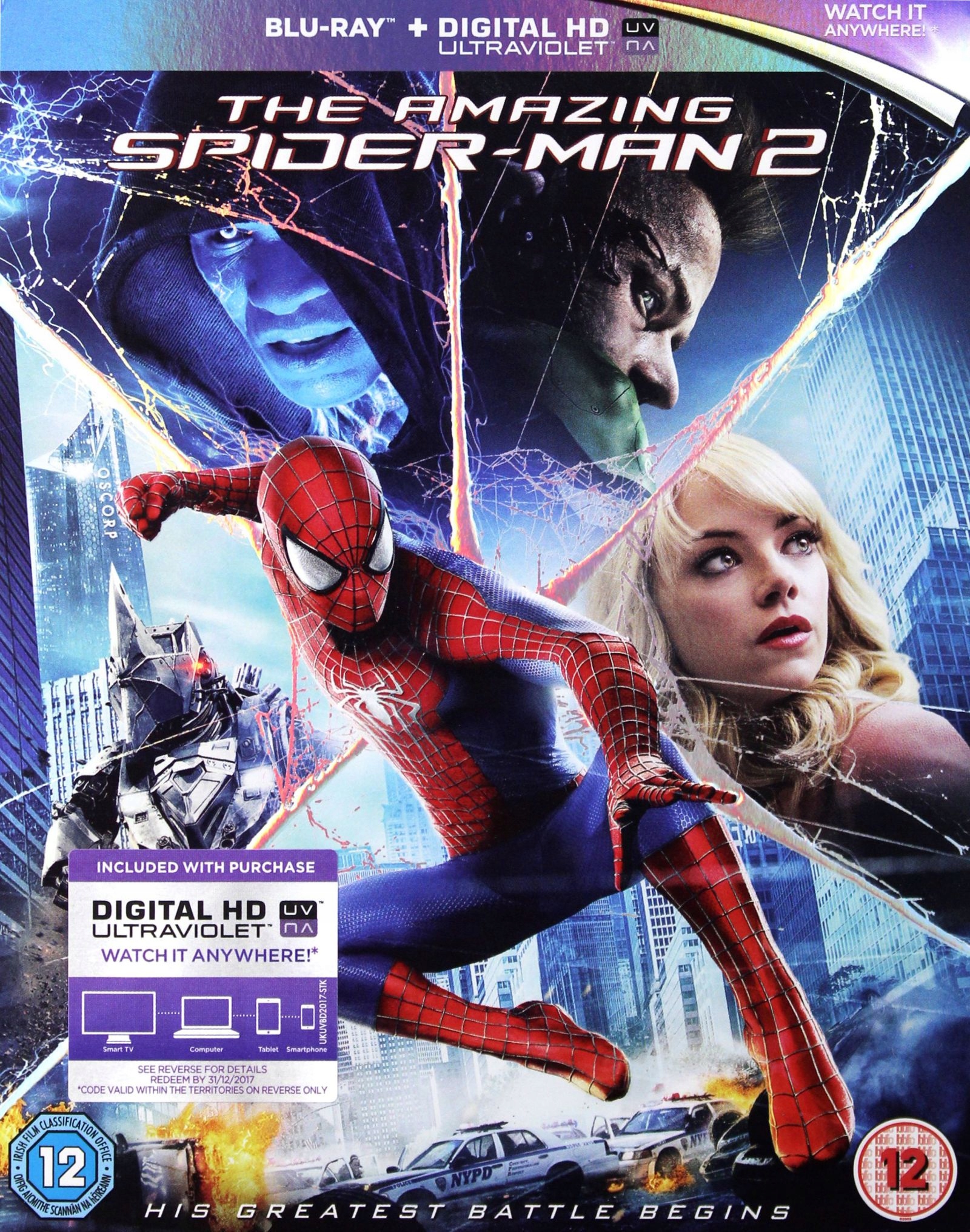 Amazing Spiderman 2 (blu-ray)