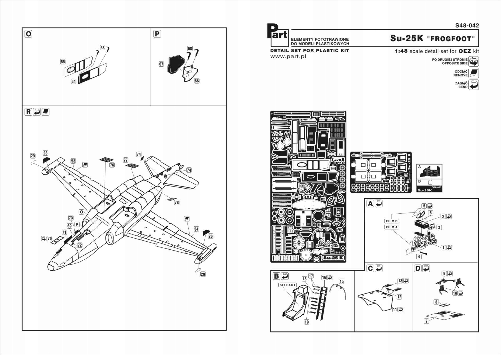 Part S48-042 1/48 SU-25K Frogfoot (oez)