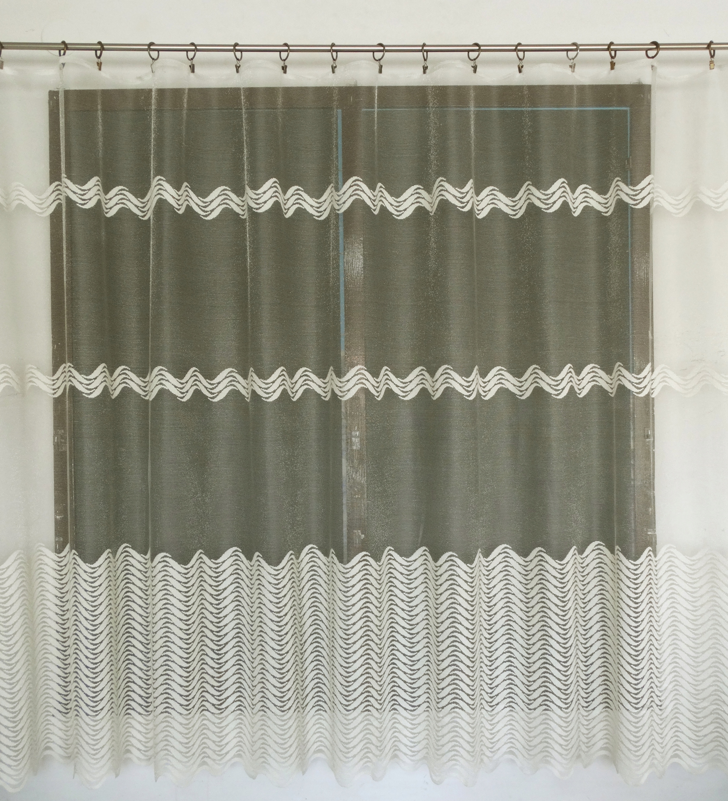 Mg Záclona Blesk 630/11 Ecru 500x180 cm Hotová S Páskou M