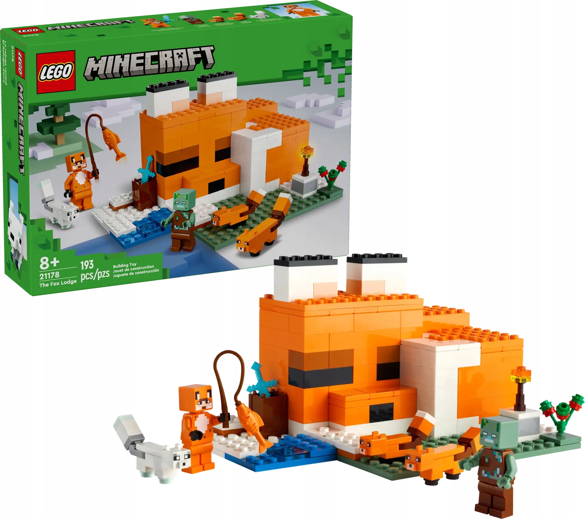 Lego Minecraft Liščí sídlo 21178
