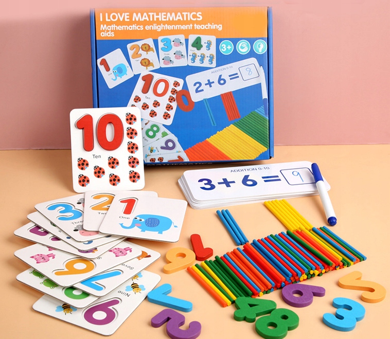 DREWNIANE PATYCZKI DO LICZENIA LICZYDŁA MONTESSORI Kod producenta 1337-9