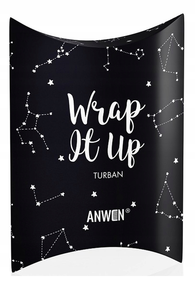 Anwen Wrap It Up Turban do włosów Czarny