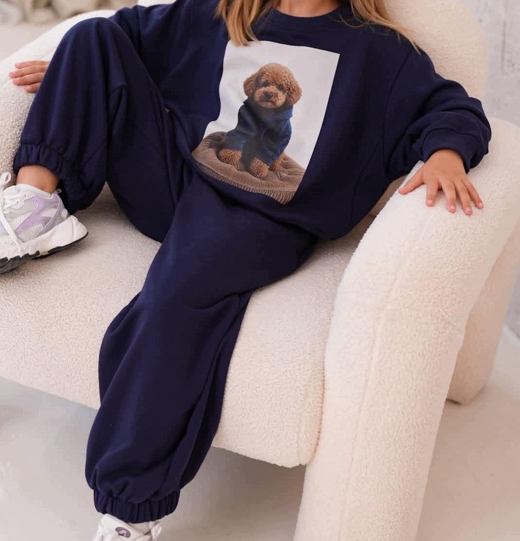 Dres/komplet Bawełna Dziewczynka Anbor R.134,140,146,152,158,164