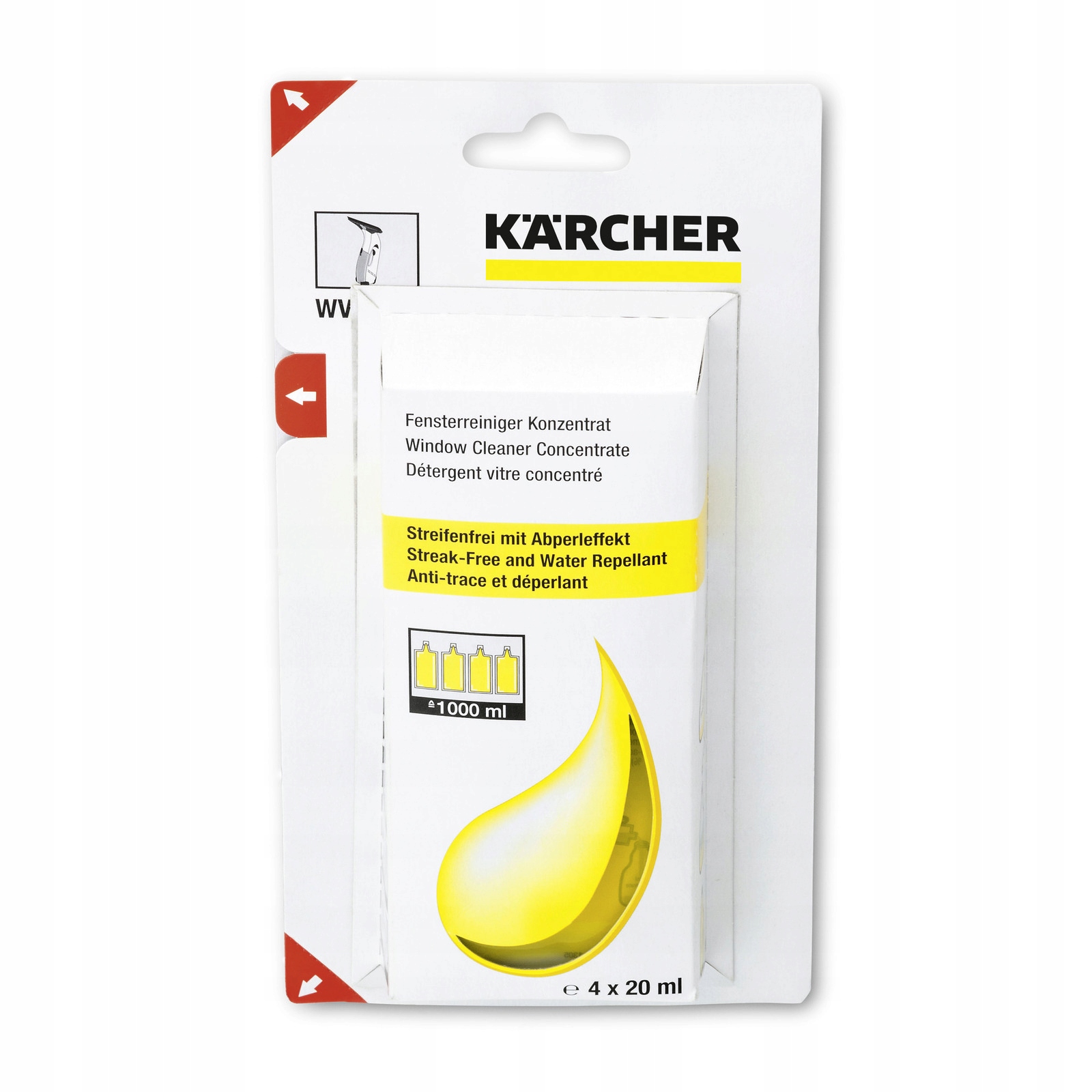 

Karcher Koncentrat Do Czyszczenia Szkła 4 X 20ML