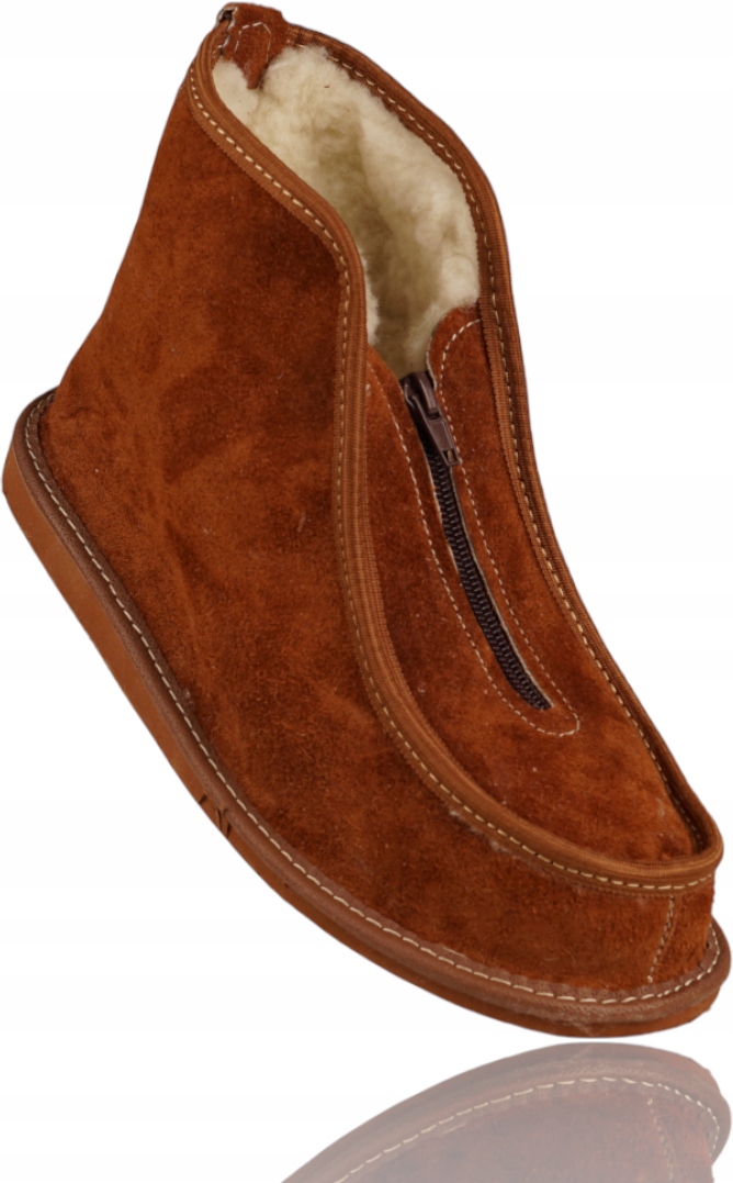 Bambosze Dámské Kožené Teplé Semišové Tatranky Zateplené Valonkovou vlnou