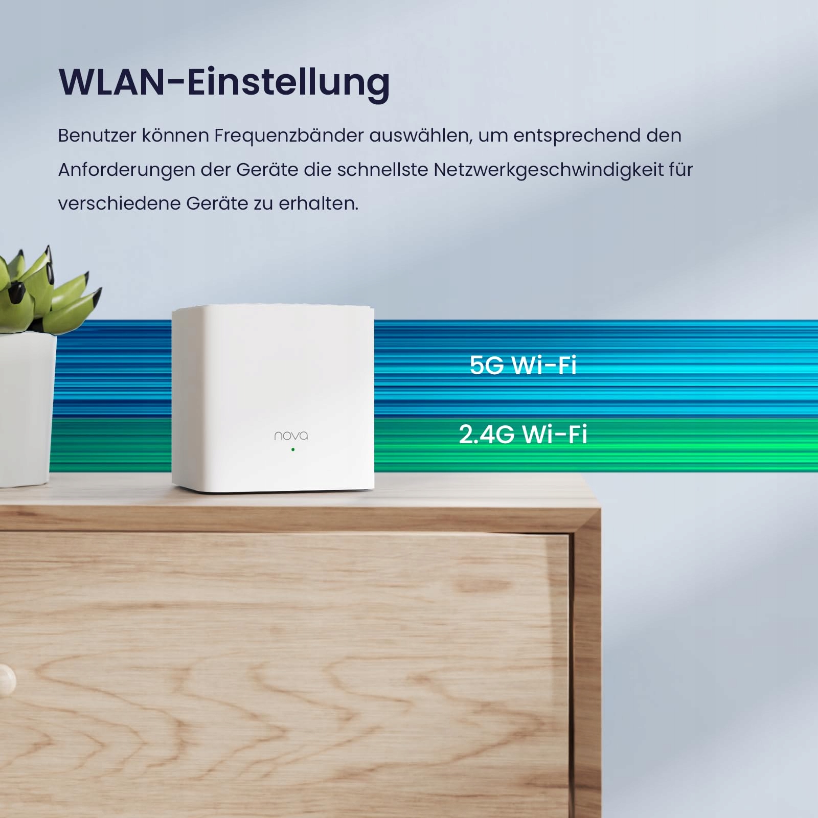 TENDA Nova MW3 System Mesh WLAN AC1200 Dual Band 2Pack Kompatybilny z Alexa — miniatura 9