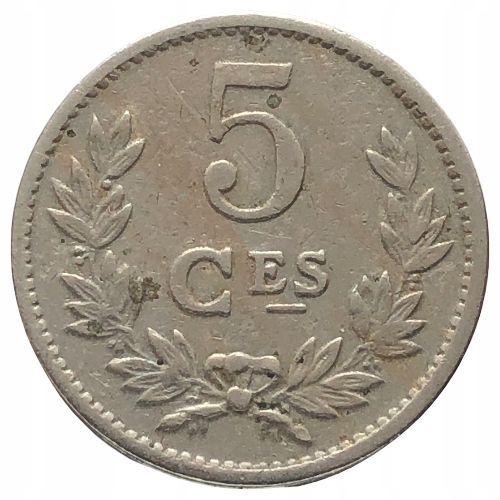 61744. Luksemburg, 5 centymów, 1924r.