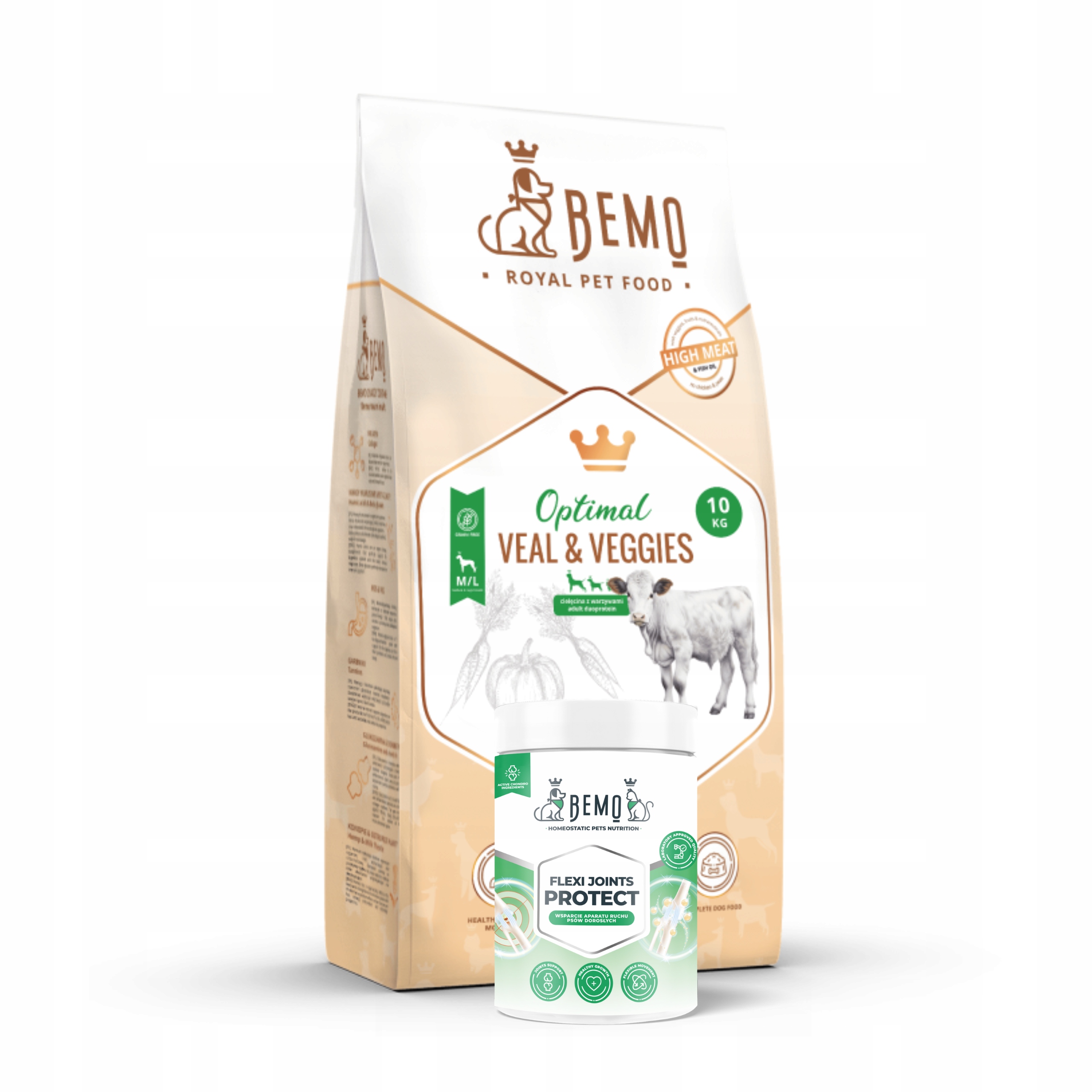 Levně Zdravé Klouby Suché krmivo pro psa Bemo Optimal 10 kg Flexi doplněk stravy