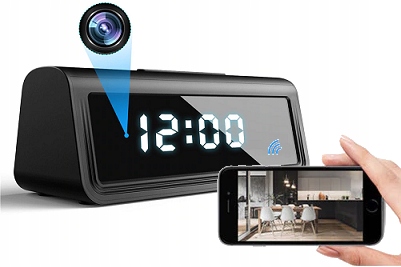 Špionážní kamera budík Ip WiFi 2,4 a 5 GHz